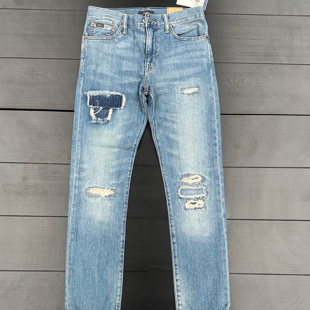 Ralph Lauren Kids' Blue Distressed Jeans
